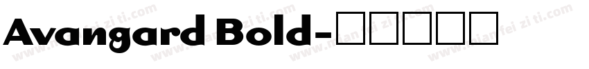 Avangard Bold字体转换